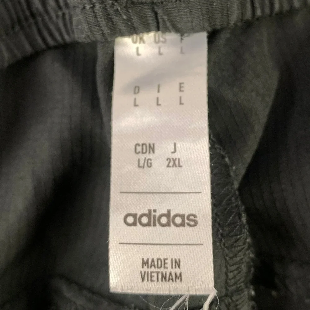 adidas AeroReady Pants Mens L Black Athletic Sportswear Ankle Crop Soccer Taper